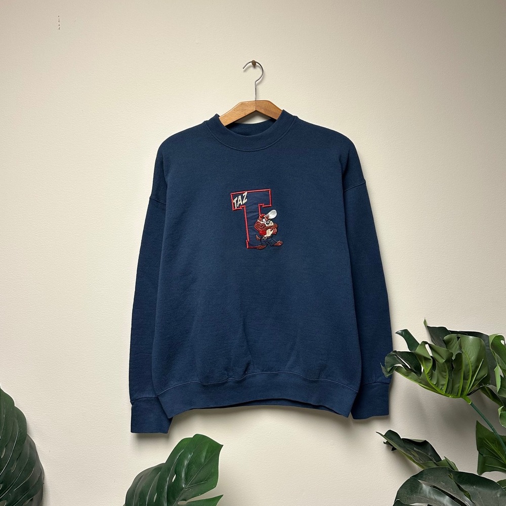 Vintage Taz Looney Tunes embroidered‎ Streetwear Style Crewneck
